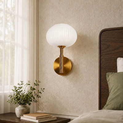 Dorris Ulah Dimmable Armed Wall Sconce
