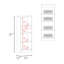 Insite Kitchen Storage Cabinet with 3 Shelves and 2 Closed Compartments