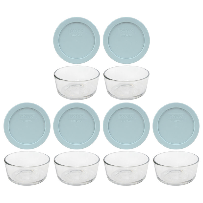 Ensemble de 6 contenants alimentaires Badriya, Turquoise trouble