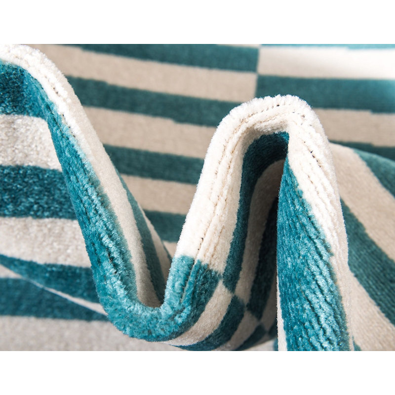 Arzilla Striped Indoor Rug, Rectangle 9' x 12'