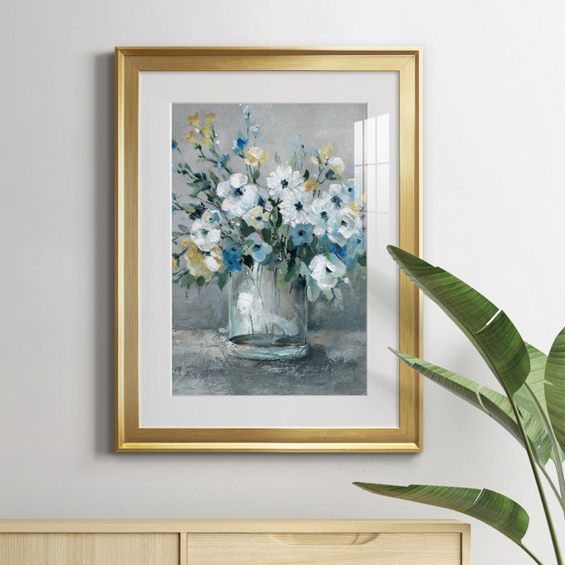 Sweetest Blossoms - peinture encadrée, Or, H 22,5 po x l 30,5 po x P 1,5 po