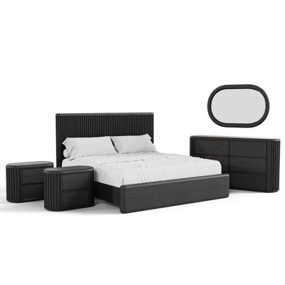 Anatolija 5-Piece Fluted Bedroom Set