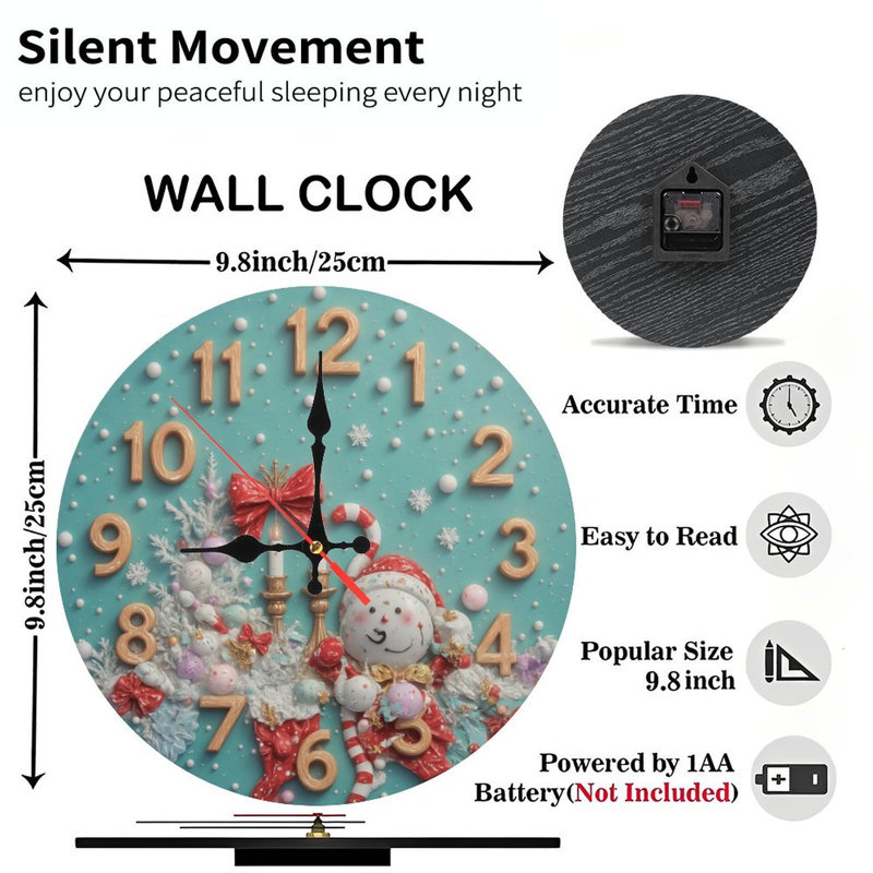 Christmas-Clock-Face-With-Snowman