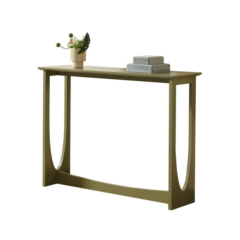Wood Console Table, Entryway Sofa Table for Hallway, Living Room, or Behind Couch - Lemon Pepper, Lemon Pepper