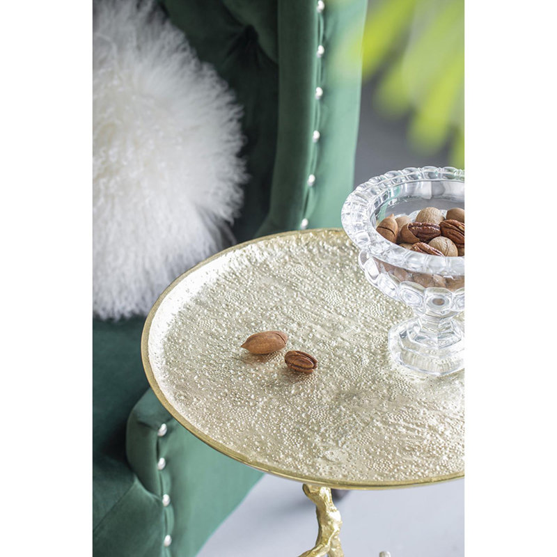 Celles Tray Top End Table, Gold