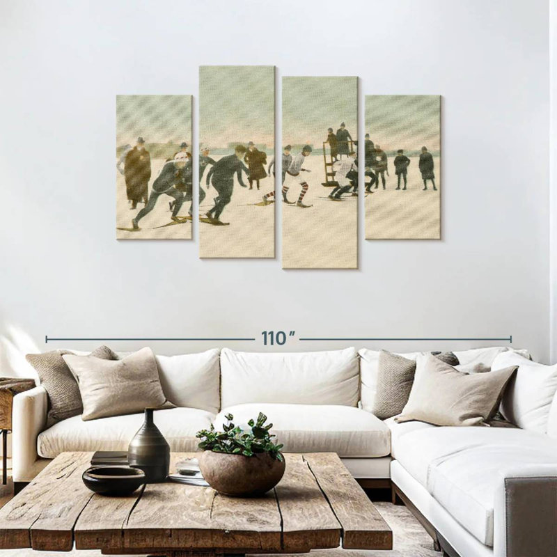 Snow Shoe Race, 48" H x 75" W