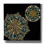  «Midnight Rosette 3» par Chariklia Zarris, art mural sur toile, 26 po x 26 po