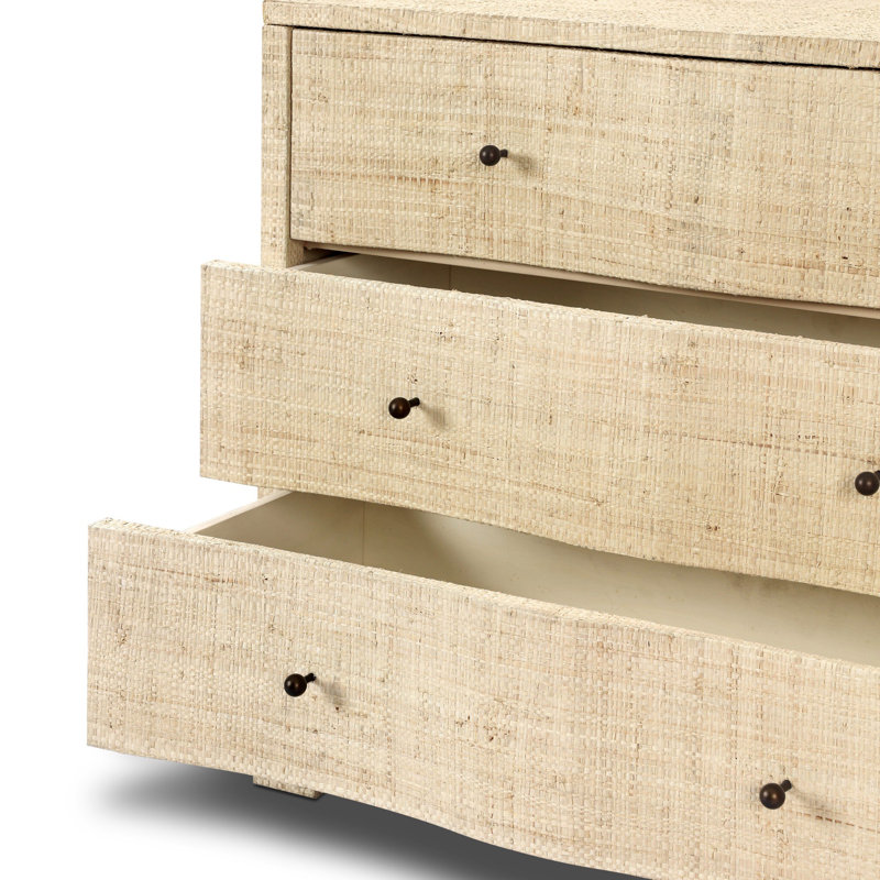 Hollis 3 - Drawer Solid Wood Nightstand