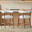 Tabourets de comptoir confortables pour îlot de cuisine / salle à manger, ensemble de 2-131578496-131578498