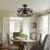 Buffy 20" Farmhouse Caged Ceiling Fan with Light Kit and Remote Control Included