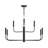 Reines 9-Light Matte Black Two-Tier Chandelier-127380297