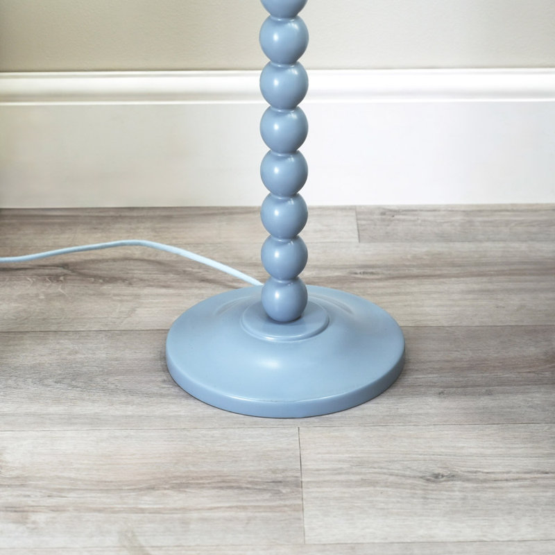 Bobbles 149cm Rose Pink Traditional Floor Lamp, Powder Blue, No