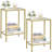 Clorinda Glass Top End Table-1196317876