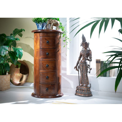 Oxford Solid Wood 45 cm W Chest of 5 Drawers