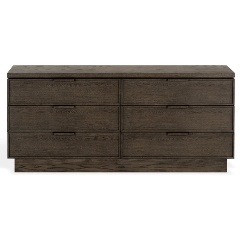 Commode 6 tiroirs Kodi, Dark Brown Oak
