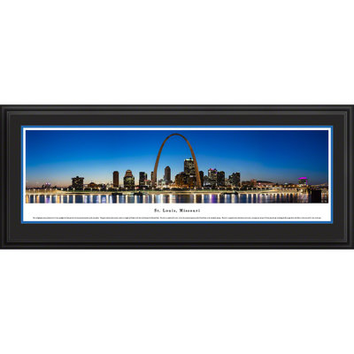 « st. louis, missouri » par james blakeway-reproduction de photo panoramique sur papier encadrée