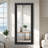 71"*31"Solid wood inner beveled edge, right-angled rectangular black full-length mirror