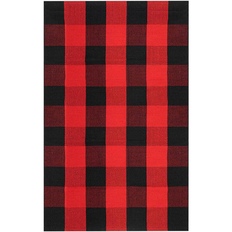 ENAMOST Plaid Rug 27.5X43 Inches For Front Porch Entryway | Wayfair
