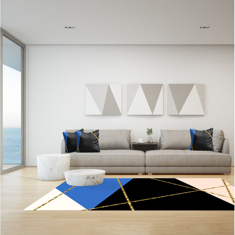 Gassett Geometric Area Rug, Rectangle 155 x 230cm