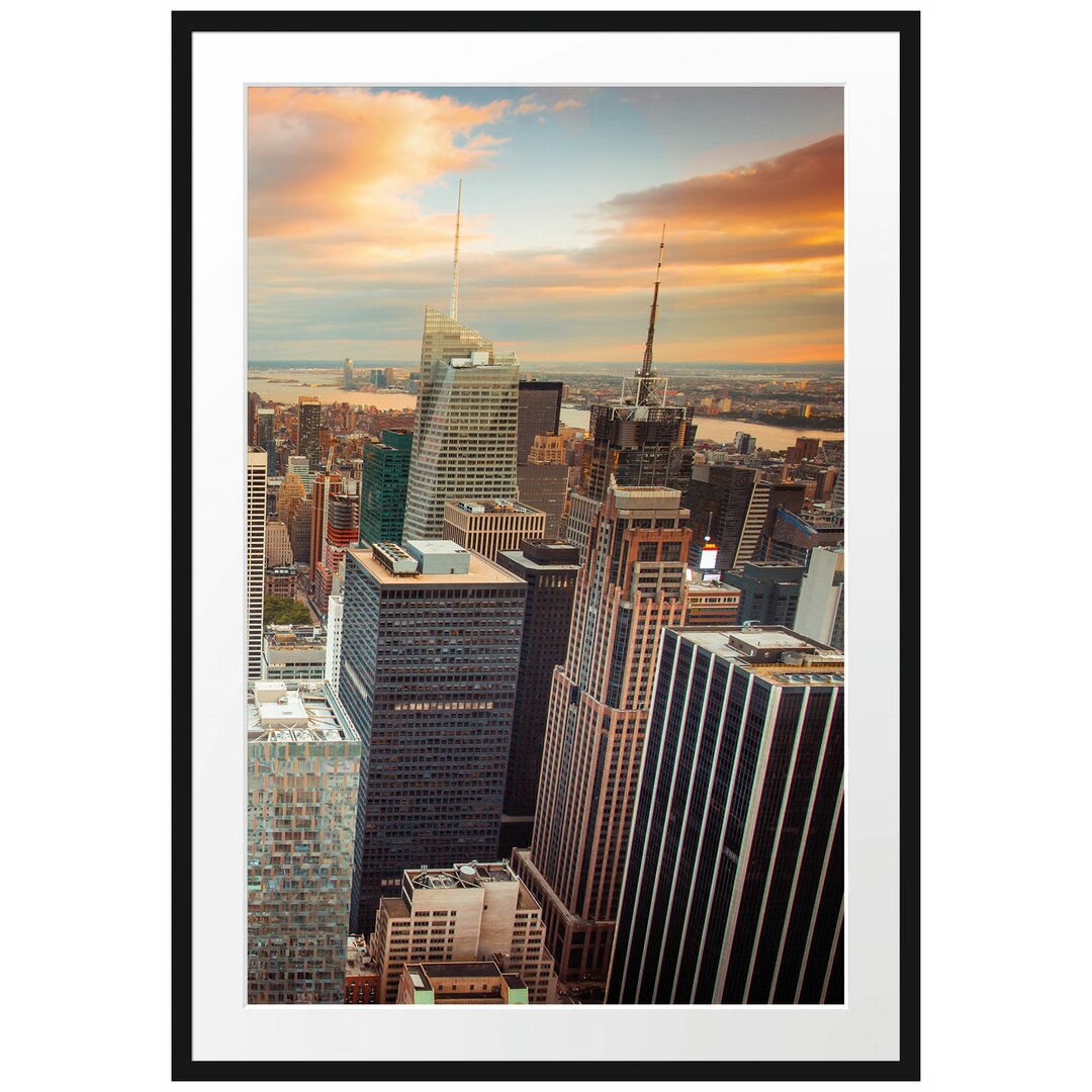 Gerahmtes Poster Skyline von New York