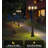 3-Head Outdoor Lamp Post Light With Dusk To Dawn Sensor