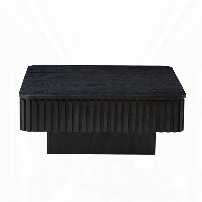 Table basse moderne carrée, Noir