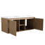 Console de lavabo double 48 po pour salle de bain murale