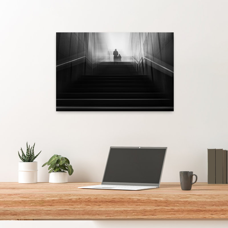 Stairway To Abstract Dramatic Modern Urban Wall Art Print by Serena Duan - Wrapped Canvas Print, 60.96cm H x 40.64cm W