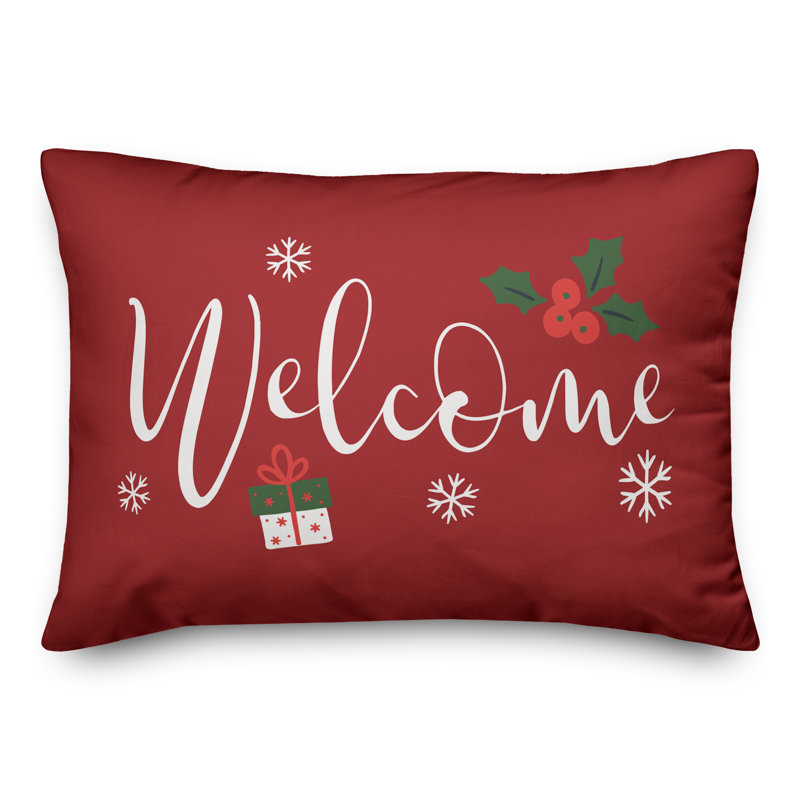 No Decorative Addition Throw Pillow, Red