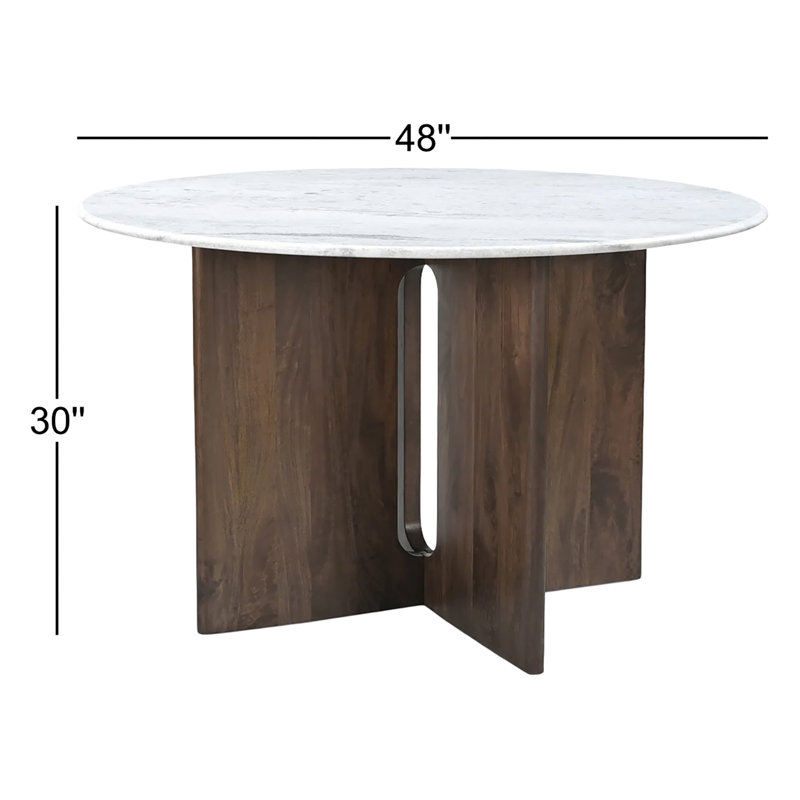 Stanley Dining Table White Marble