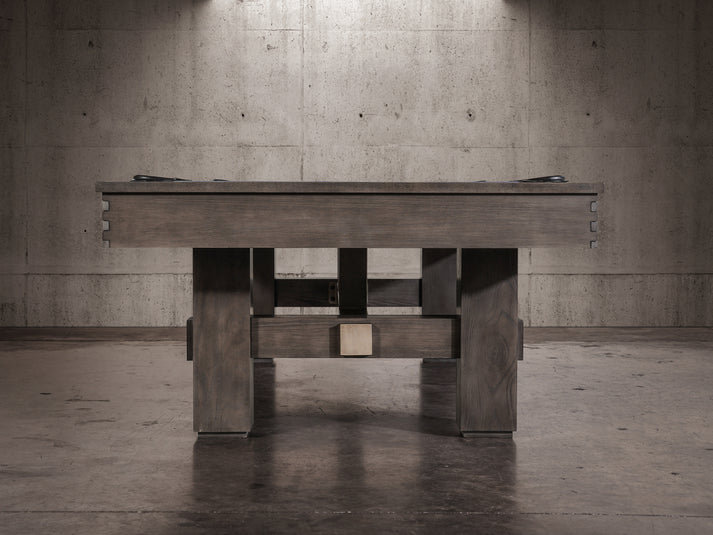 Table de billard Nixon Billiards - Kemp Slate, Bleu académie, H 31 po x l 58 po x L 102 po, Gris Grayson