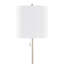 Lampe sur pied contemporaine en métal avec abat-jour en lin 64 po Cone de Grandview Gallery-1644881837