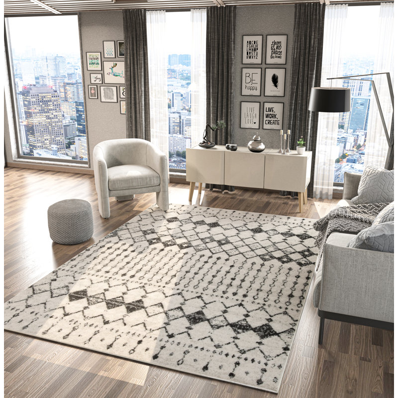Tapis intérieur / extérieur en laine Aryanni, Rectangle 8 pi x 11 pi