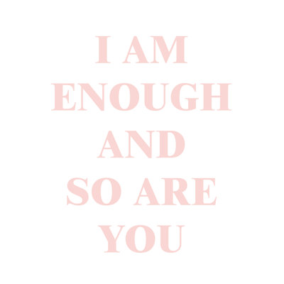 I Am Enough - Wrapped Canvas Print