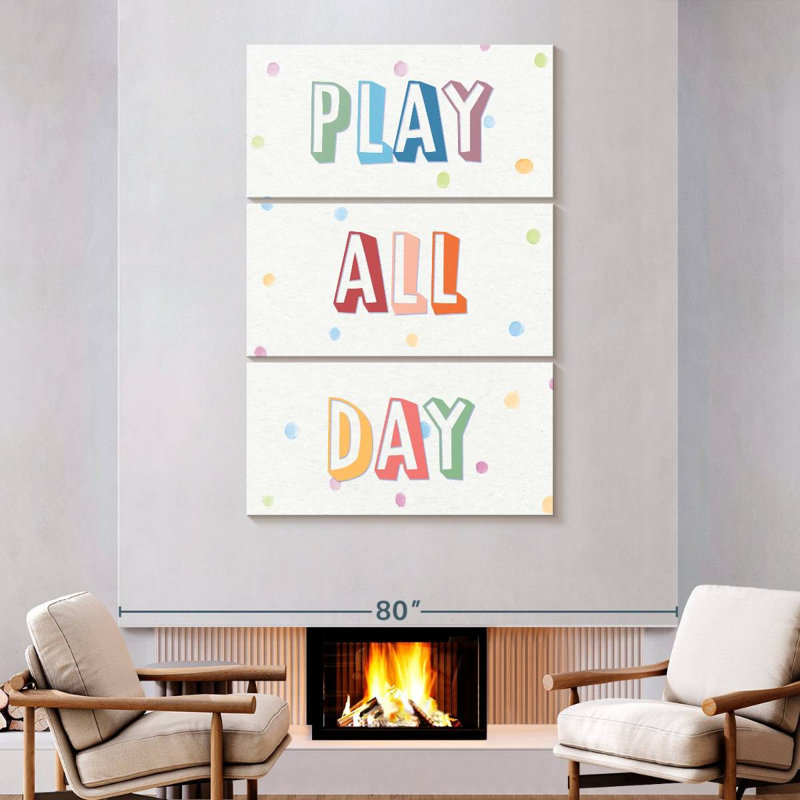 Enseigne Ashelle Play All Day, H 74 po x l 48 po