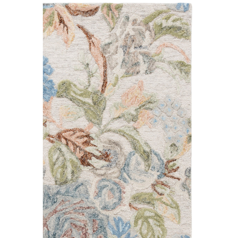 Tapis d'intérieur en laine touffeté à la main Jardin, Rectangle 8' x 10'