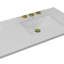 Tangular 43'' Stone Single Bathroom Vanity Top with Sink-52013490