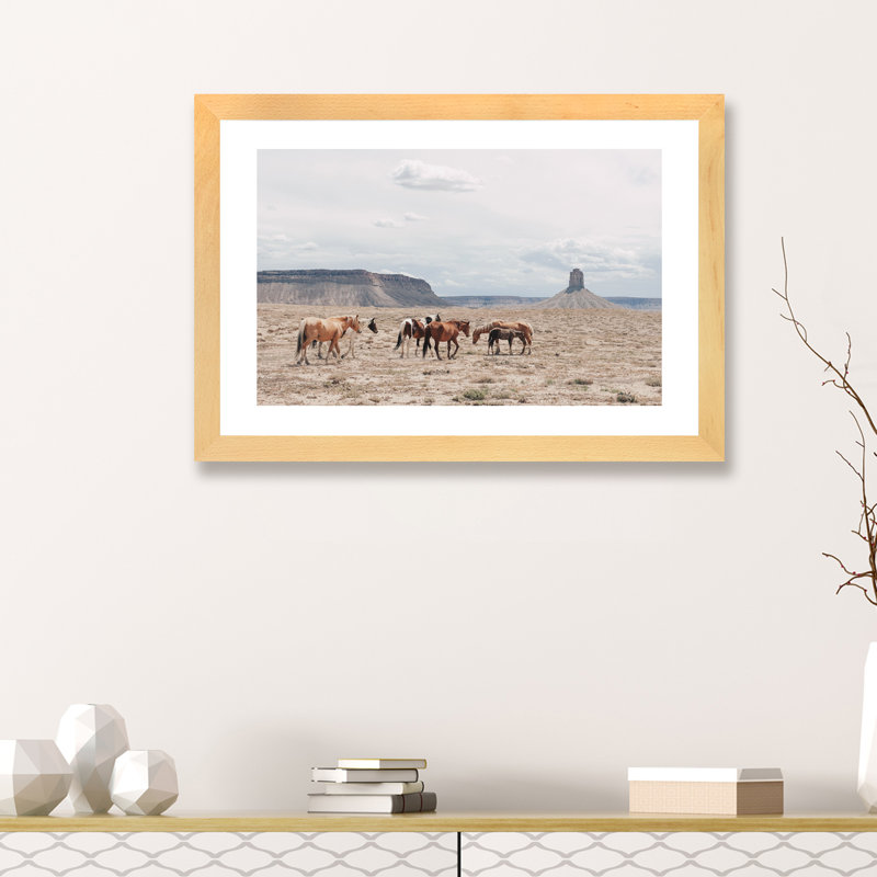 « arizona », photographie, H 16 po x l 24 po x P 1 po, Papier encadré de bois naturel