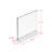 Vasquez 6" x 8" Matte Plastic Magnetic Frame in Clear