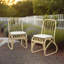Ensemble de 2 chaises d'extérieur en rotin avec dossier à pétales, coussins inclus, capacité de 400 lb-705003252-705003250