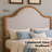 Solid Wood Bed Frame with Upholstered Headboard, Modern Design, No Box Spring Needed-1121259912-1108145652