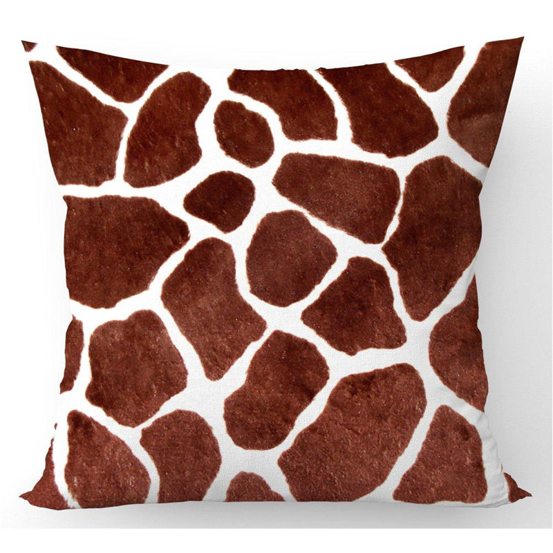 Moraga GIRAFFE SPOTS PRINT Animal Print Square Throw Cushion