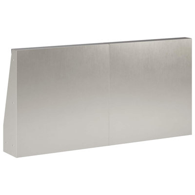 40 cm H x 160 cm W Stainless Steel with 4 Panel(s) Included