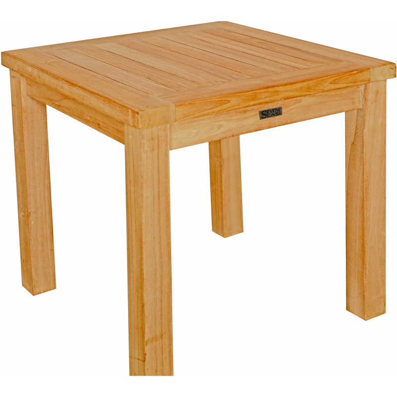 Square Teak Outdoor Side Table