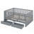 Joshau Wood Daybed with Fence Guardrails and 2 Drawers-2055985554