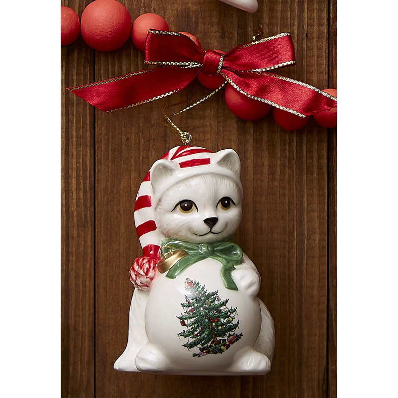 Christmas Tree PLAYFUL KITTEN ORNAMENT