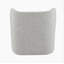 Fauteuil d'appoint en tweed gris Lisa