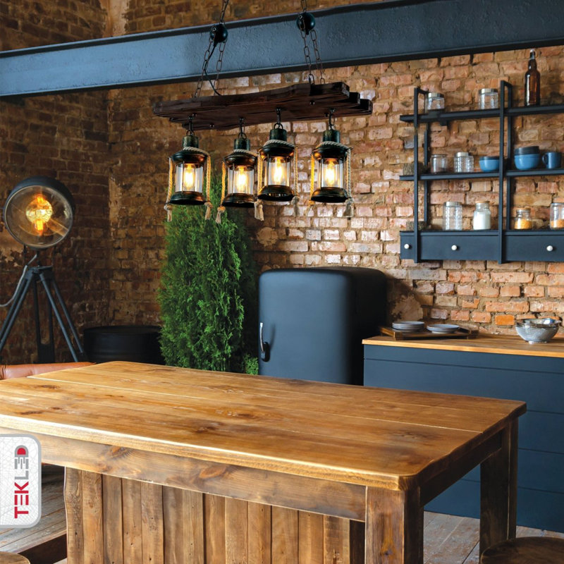 4 - Light Kitchen Island Chandelier