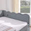Lit de jour en vichy douillet en lin avec deux tiroirs de rangement et port USB-2107126411-2107126410