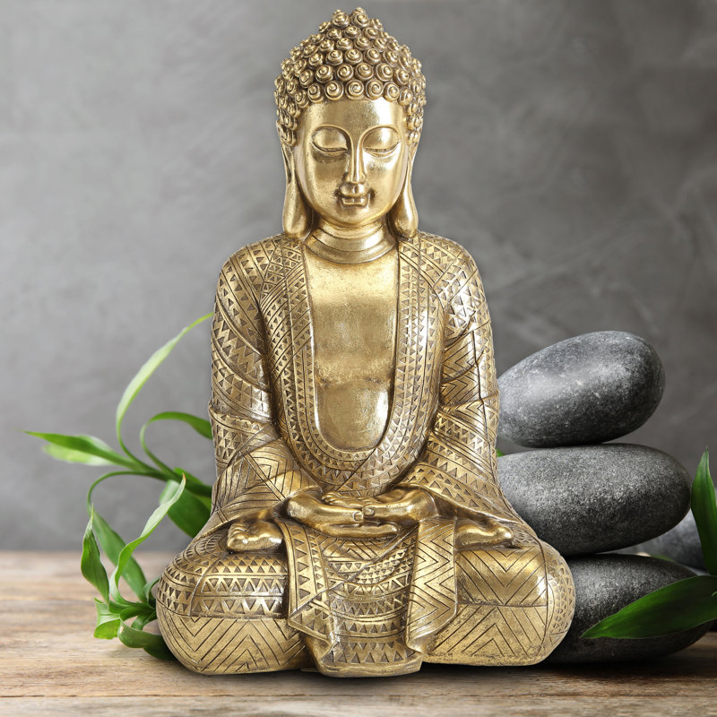 Efima Buddha Figurine, 15.25 Inches